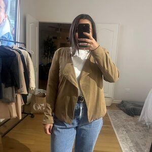 Brown Suede Women's Jacket Small